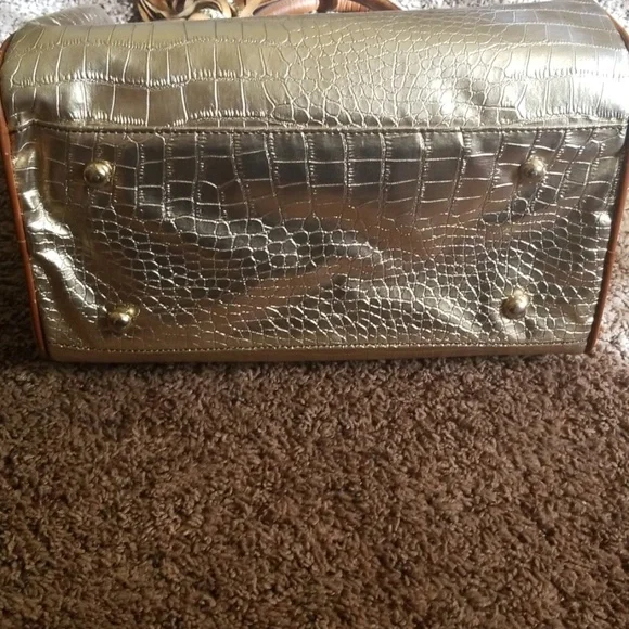 Imoshion Gold and Brown Satchel - Picture 2 of 7